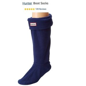 NEVER WORN Medium Tall Blue Hunter Fleece Socks